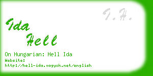 ida hell business card